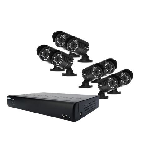 8 CH. DVR WITH 8 NIGHT VISION CAMERAS