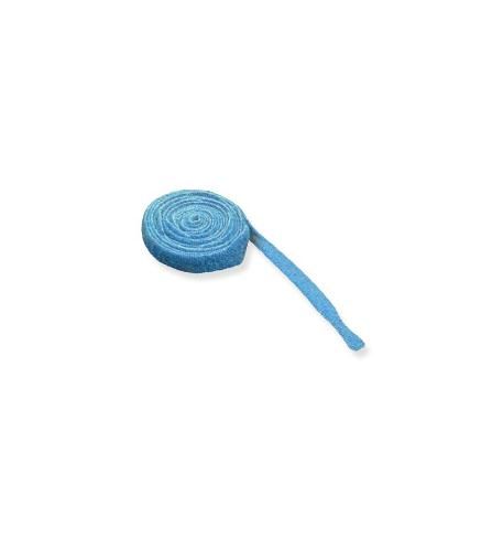 VELCRO CABLE TIE, 8in, BLUE, 10 PK