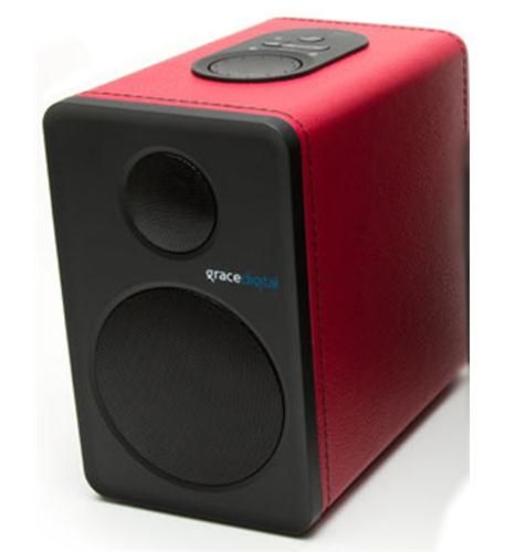 Grace Digital Bluetooth Speaker in Red