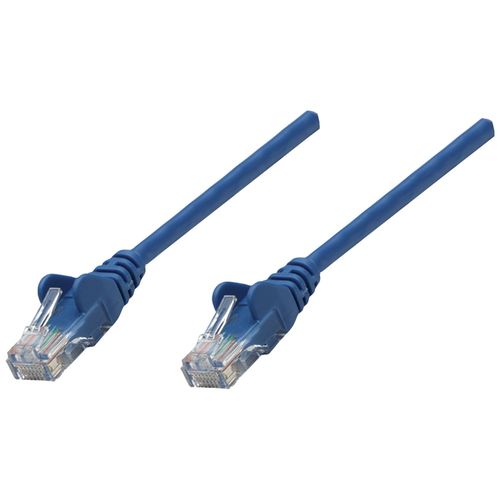 INTELLINET 318938 CAT-5E UTP Patch Cable, 3ft, Blue