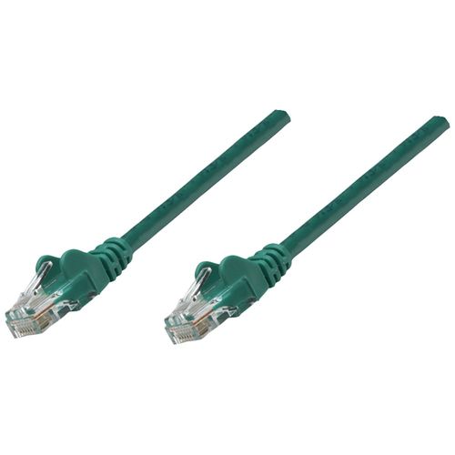 INTELLINET 318945 CAT-5E UTP Patch Cable, 3ft, Green