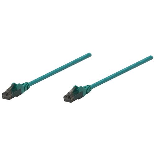 INTELLINET 342490 CAT-6 UTP Patch Cable, 7ft, Green
