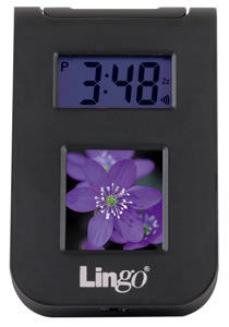 Lingo Digital Photo Viewer w/ Clock LIN-TPV-150