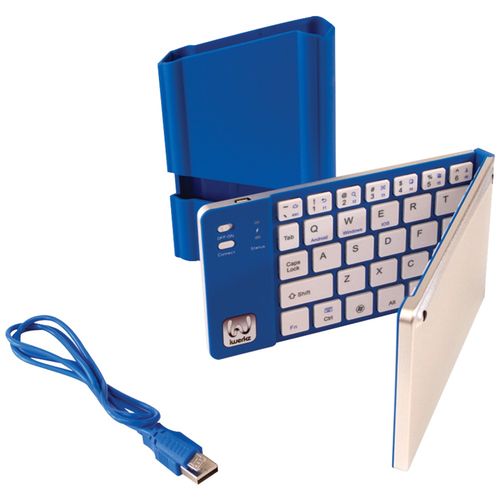 IWERKZ 44652BL Universal Foldable Bluetooth Keyboard (Blue)