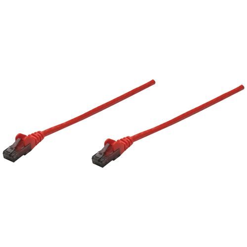 INTELLINET 342148 CAT-6 UTP Patch Cable, 3ft, Red