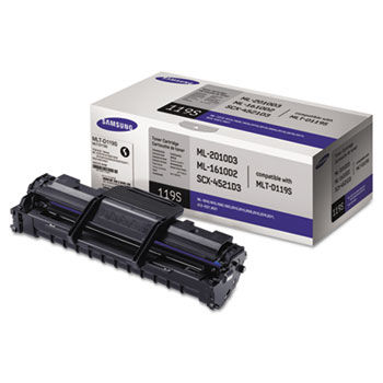 MLTD119S Toner, 2000 Page-Yield, Black