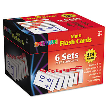 Flash Cards Boxed Set, Math, 4 3/5 x 4 1/4, 354 Cards