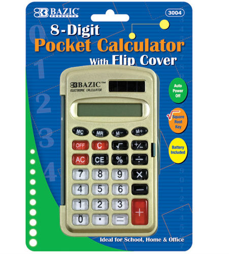 8-Digit Pocket Size Calculator Case Pack 144