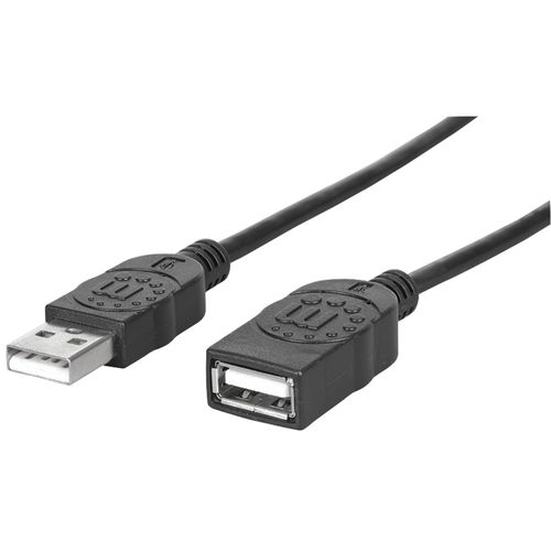 MANHATTAN 393843 A Male-to-A Female USB 2.0 Extension Cable (6ft)