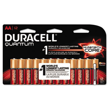 Quantum Alkaline Batteries with Duralock, AA, 12/Pk