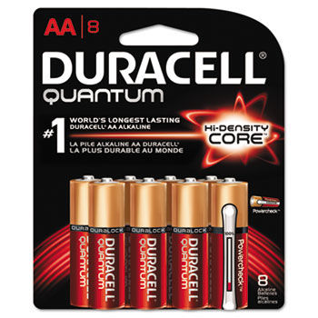 Quantum Alkaline Batteries with Duralock Power Preserve Technology, AA, 8/Pk