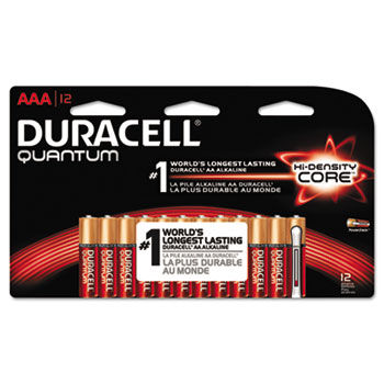 Quantum Alkaline Batteries with Duralock, AAA, 12/Pk