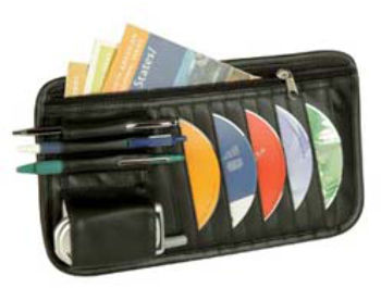 CD Holder on Visor Organizer-BLACK Case Pack 72