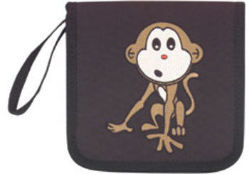 Monkey CD/DVD Holder - Black Case Pack 72