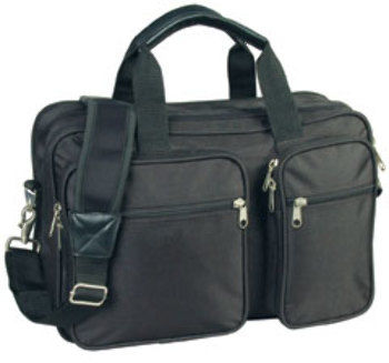 Expandable Laptop Portfolio - Black Case Pack 12