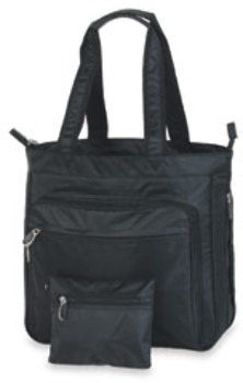 Ladies' Expandable Computer-Tote -Black Case Pack 12