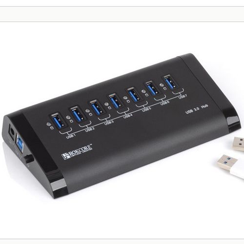 ORICO U3H7-U3 Series Super Speed 7 Port USB3.0 HUB with Premium Power Adapter Black