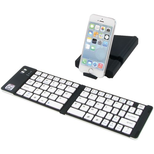 IWERKZ 44652BW Universal Foldable Bluetooth Keyboard (Black & White)