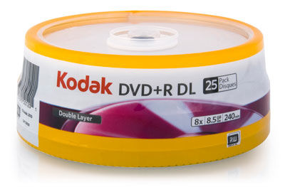 Disc DVD+R DL 8.5GB 8X Cake Box  25pk/spindle