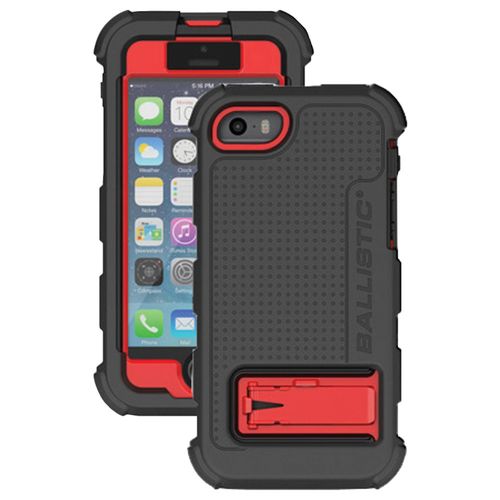BALLISTIC HC1267-A305 iPhone(R) 5/5s Hard Core Series Case (Black/Red)
