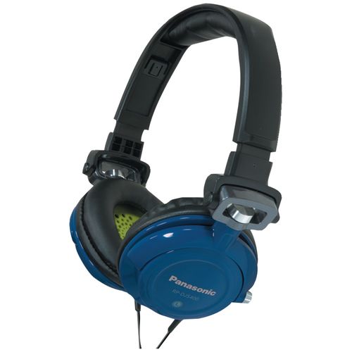 PANASONIC RP-DJS400-A DJS400 DJ Street-Style Headphones (Blue)
