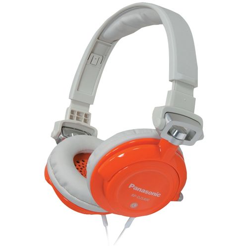 PANASONIC RP-DJS400-D DJS400 DJ Street-Style Headphones (Orange)