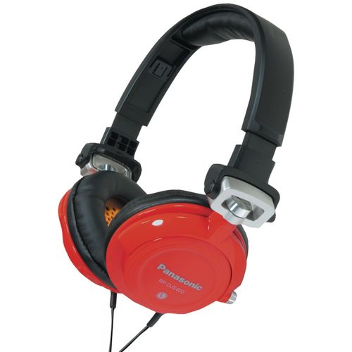 PANASONIC RP-DJS400-R DJS400 DJ Street-Style Headphones (Red)