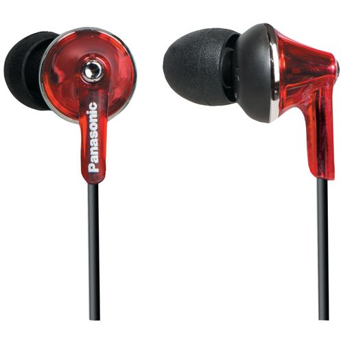 PANASONIC RP-HJE190-R HJE190 ErgoFit PLUS Earbuds (Red)
