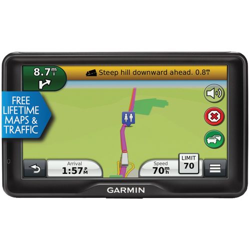 GARMN 010-N1062-02 Refurbished d zl(TM) 760LMT 7"" GPS Receiver with Free Lifetime Map & Traffic Updates