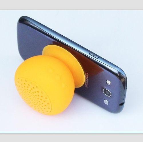 Suction-cup bluetooth speaker for iphone ipad, samsung mobile phones Orange