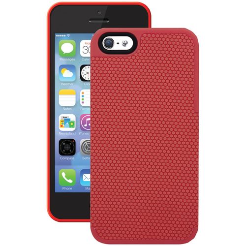 ISOUND ISOUND-5327 iPhone(R) 5/5s Honeycomb Case (Red)