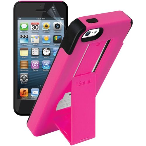 ISOUND ISOUND-5335 iPhone(R)5/5s 2-In-1 DuraView Case (Pink)