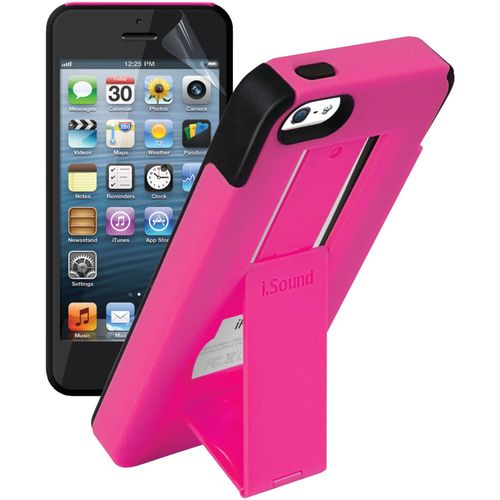 ISOUND ISOUND-5335 iPhone(R)5/5s 2-In-1 DuraView Case (Pink)