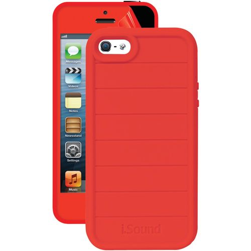 ISOUND ISOUND-5340 iPhone(R) 5/5s 3-In-1 Duraguard Case (Red)