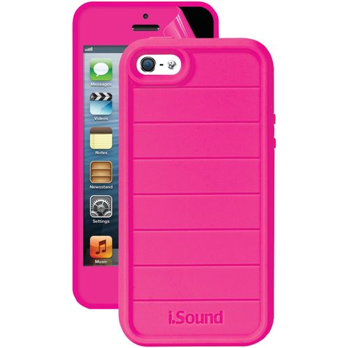 ISOUND ISOUND-5341 iPhone(R) 5/5s 3-In-1 Duraguard Case (Pink)