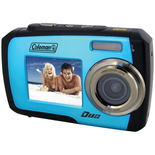 COLEMAN 2V7WP-BL 14.0 Megapixel Duo Underwater Dual Screen Digital Camera (Blue)