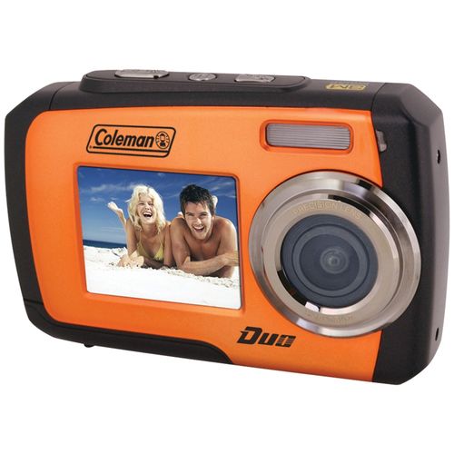 COLEMAN 2V7WP-O 14.0 Megapixel Duo Underwater Dual Screen Digital Camera (Orange)