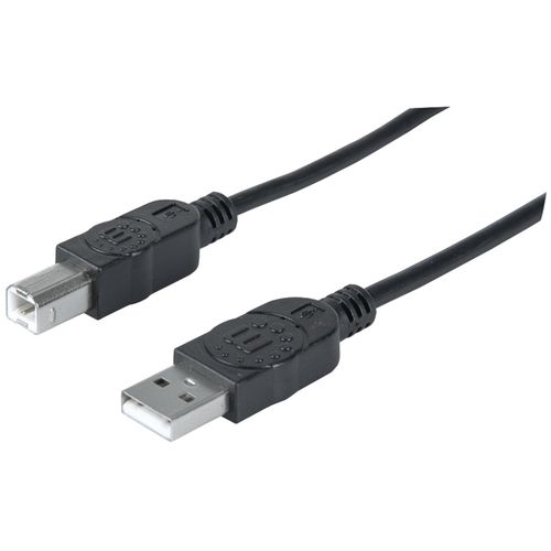 MANHATTAN 393829 A-Male to B-Male Hi-Speed USB 2.0 Cable, 10ft