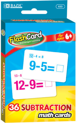 Subtraction Flash Cards Case Pack 24