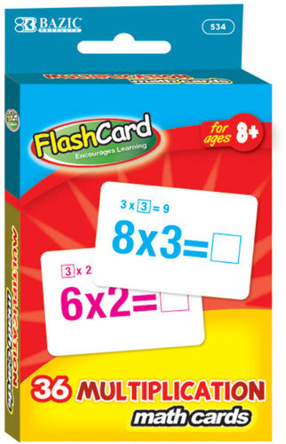 Multiplication Flash Cards Case Pack 24