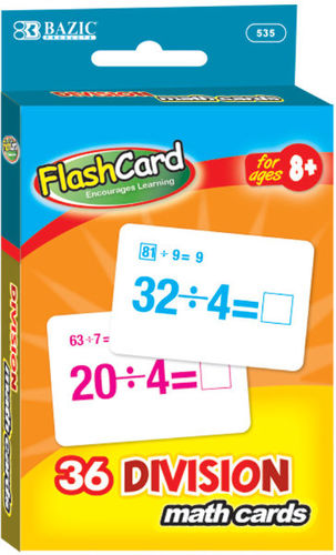Division Flash Cards Case Pack 24