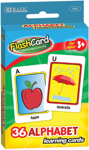 Alphabet Pre-School Flash Cards Case Pack 24