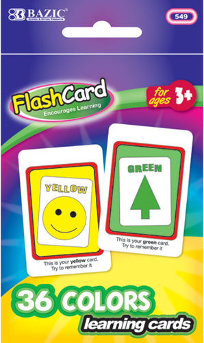 Colors Pre-School Flash Cards Case Pack 72