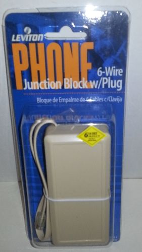Telephone Junction Block w 6-Wire Plug Case Pack 25