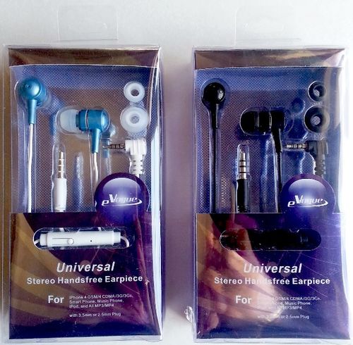 Universal Stereo Handsfree Earpiece Case Pack 24