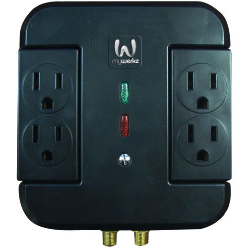 MYWERKZ 44910 4-Outlet Surge Protector