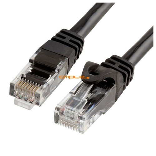 Cmple Cat6 500MHz UTP Ethernet Lan Network Stranded 568B wire Patch Cable - 1.5 FT Black