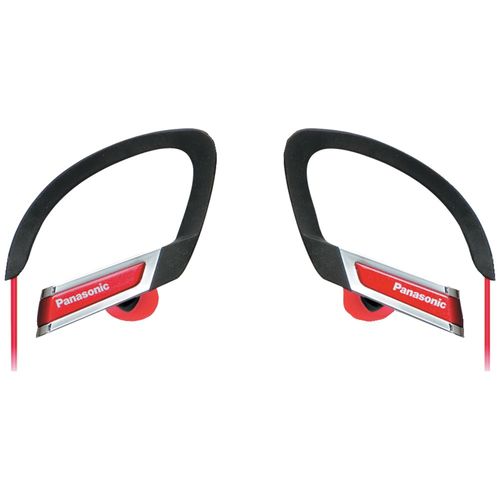 PANASONIC RP-HS220-R HS220 Sport Clip Headphones (Red)