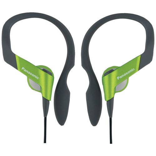 PANASONIC RP-HS33-G HS33 Shockwave(TM) Sport Clip Headphones (Green)
