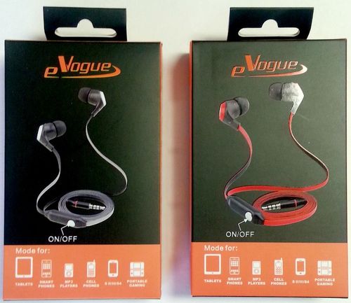 Anti-Tangle Hands-Free Stereo Earphones Case Pack 24